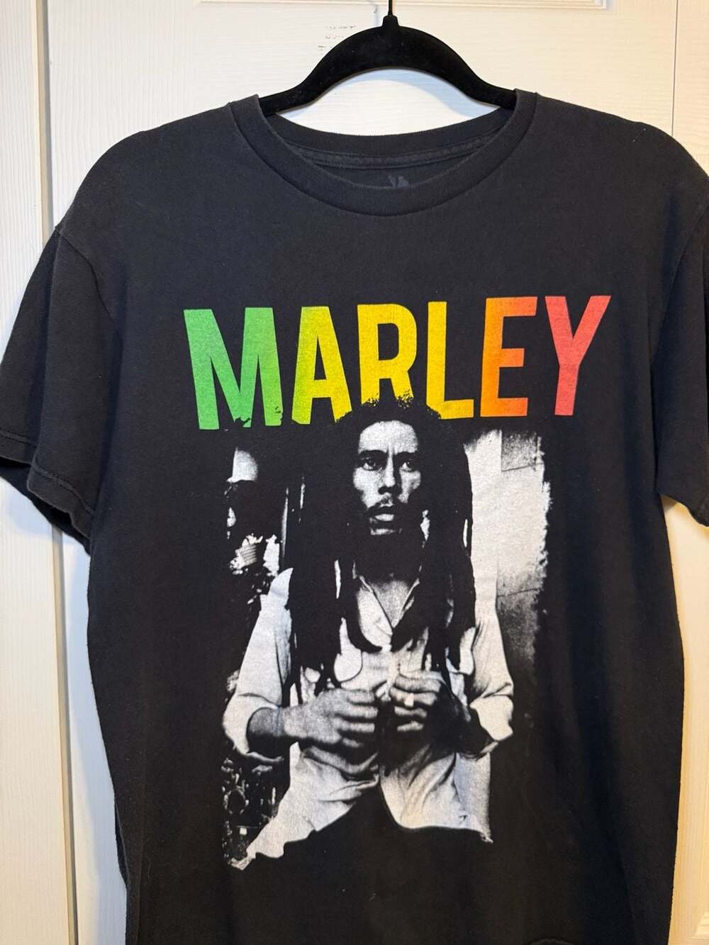 Zion Bob Marley T-Shirt Size M Black Graphic Tee